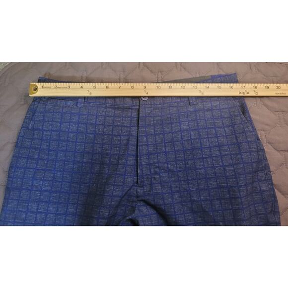 Nike Men’s Dri-Fit Golf Shorts Blue Check Tour Performance Size 32 EUC - Picture 7 of 8